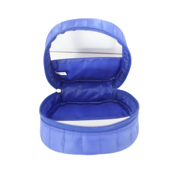 oval cosmetic bag with clear window multi-colored makeup bag_8